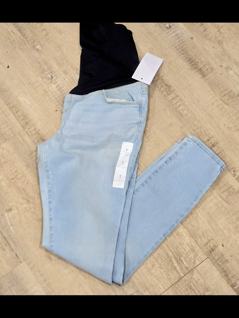 Ingrid & Isabel Light Blue Skinny Maternity Jeans